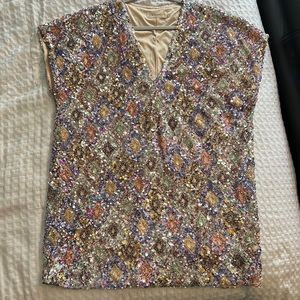 NWOT - By Together Sequin, Tunic style mini Dress